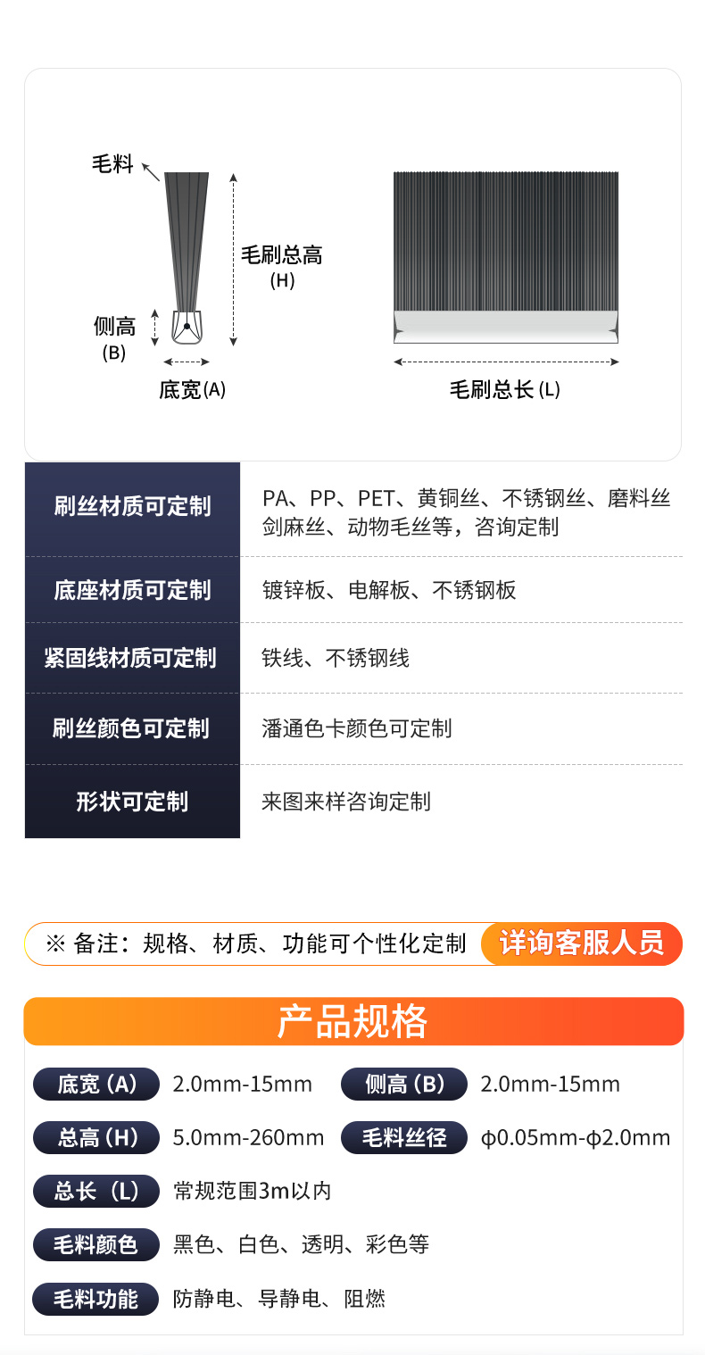 汽車(chē)密封毛刷條07